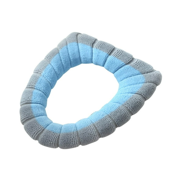 Oioii Toilet Seat Warmer Washable Stretchable Cushion for Round Toilets Winter Comfort for Family