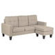 thumbnail image 1 of Sillón Sala Esquinera Izquierda Reversible Madera Tapizado Poliéster Sofá Minimalista KingsHouse beige Estandar, 1 of 8