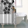 thumbnail image 4 of Pioneer Flower Floral Print Pattern Shower Curtain 36"x72" ,Bathroom Decorative Shower Curtains Set with 12 Hooks,Modern Waterproof Washable Shower Curtain, 4 of 6