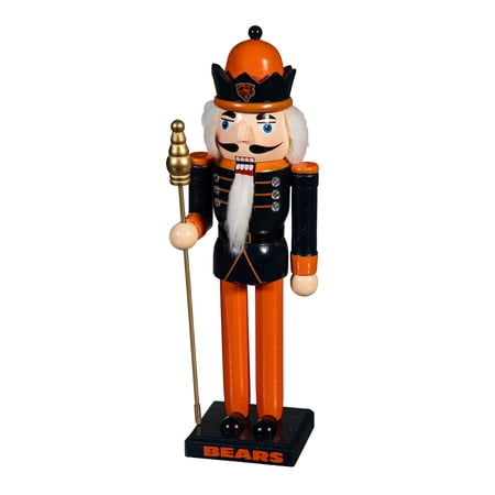 Chicago Bears 12 Wooden Nutcracker Statue Chicago Bears 12 Wooden Nutcracker Statue