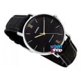 thumbnail image 3 of Reloj pulsera Casio MTP-VT01 con correa de cuero color negro - bisel plateado, 3 of 8