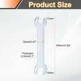 thumbnail image 2 of Uxcell 5pcs Double Open End Thin Wrench 11mm x 13mm Metric U-Shaped Spanner, 2 of 8
