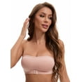 thumbnail image 4 of Unique Bargains Women's Strapless Wirefree Bandeau Bras M Pink, 4 of 6