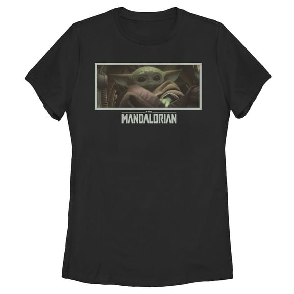 Women's Star Wars: The Mandalorian The Child Letterbox Graphic Tee Black X Large