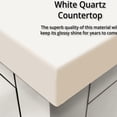 thumbnail image 5 of 36 in. W x 22 in. D White Bath Vanity with Quartz and Faucet / Solid Wood and MDF, 5 of 5