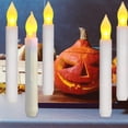 thumbnail image 2 of Velas Cónicas LED XUEMUO Blanca sin Llama para Decoración, 2 of 7