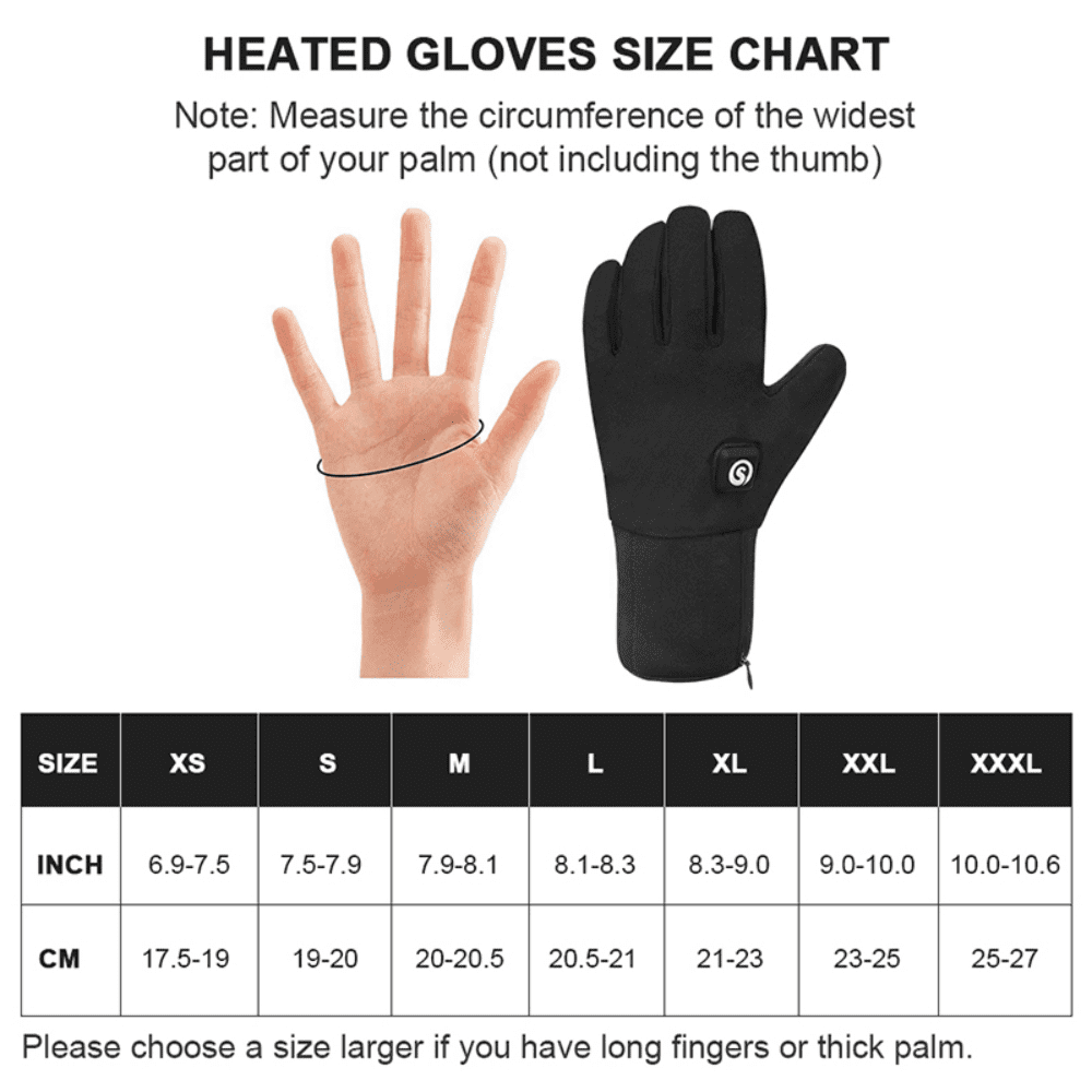 Savior Heat Full Finnger Winter Skiing Gloves Electric Heated Glove for Men Women Rechargeable Battery Waterproof Hand Warmer Winter Cycling Riding