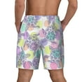 thumbnail image 4 of Uemuo Sea Turtles Pattern Mens Swim Trunks Quick Dry Board Shorts with Mesh Lining, Stretch Beach Shorts Quick Dry No-Chafing Board Shorts-3X-Large, 4 of 9