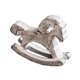 thumbnail image 5 of Caballo mecedor de madera para decoración de mesa, pequeño, adorno para centro de mesa, decoración artística Blanco, 5 of 9