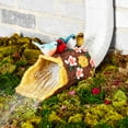 thumbnail image 3 of Down Spout Cover Wood Log With Butterflies Or Birds, 3 of 5