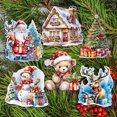 thumbnail image 3 of Christmas Is Here Decorative Wooden Clip-on Ornaments Set of 6 by G. Debrekht - Christmas Decor - 8090028C-S6, 3 of 11