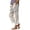 Green, variant on Gsakboxl Capri Pants for Women Botanical Floral Print Patchwork Pocket Loose Fit Casual Full Length Trousers JN