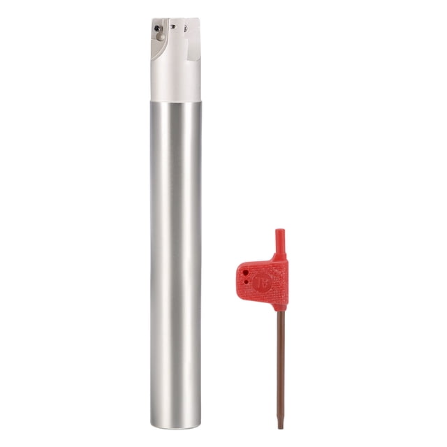 Unique Bargains 1' x 8' Indexable End Mills 3 Flute 90 Degree BAP300R R0.8 for APMT1135 Insert