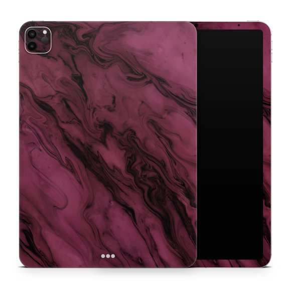 DesignSkinz Black & Pink Marble Swirl V1 Full-Body Skin Decal Wrap Cover for iPad (A1219/A1337)