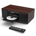 thumbnail image 1 of Sistema estéreo Bluetooth THINKYA Vintage con reproductor de CD de 36 W, 1 of 9