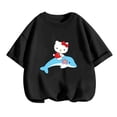 thumbnail image 5 of Camiseta de verano de Hello Kitty, camiseta de camionero para niños, camiseta de anime Kawaii, ropa informal de dibujos animados, camiseta, ropa para niños, camisetas para niñas y niños, 5 of 5