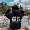 thumbnail image 2 of Jesus Saves Hoodie Bible Verses Appear Church Sweater, 2 of 10