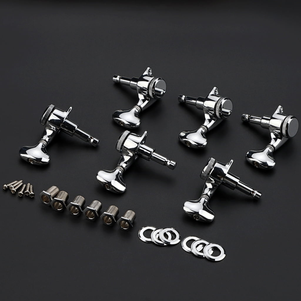 BQBQERT Guitar Machine Head 3L3R Tuning Pegs Guitar String Tuner Guitar Tuning Pegs Guitar Accessories Metal Guitar Tuners