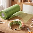 thumbnail image 4 of 1 Roll Deco Mesh Ribbon 6INx30FT Metallic Foil Mesh Rolls for Wreath, Craft Mesh Ribbon Roll for Easter Christmas Party Wedding Home Decor DIY Craft Projects and Gift Wrapping, 4 of 4
