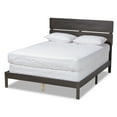 thumbnail image 2 of Baxton Studio Anthony Modern and Contemporary Dark Grey Oak Finished Wood Queen Size Panel Bed, 2 of 10