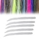 thumbnail image 4 of Extensiones de Cabello Rosa, 5 piezas juego de pinzas para el cabello de colores acesorios para el cabello para niñas extensiones de cabello liso de 55 cm de largo para mechas, 4 of 7