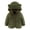 Army Green, variant on Girls Boys Toddler Fleece Hooded Jacket Coat Winter Warm Coat Jackets For Baby Girls Boys Sweatshirt Outwear Clothes Zipper Up