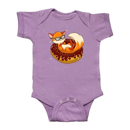 

Inktastic Fox Funny Donut Lover Gift Baby Boy or Baby Girl Bodysuit