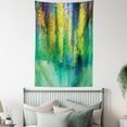 thumbnail image 4 of Watercolor Flower Decor Wall Hanging Tapestry, Abstract Style Spring Floral Watercolor Style Painting Image Nature Art Decor, Bedroom Living Room Dorm Accessories, 60 X 80 Inches, by Ambesonne, 4 of 5