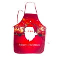thumbnail image 1 of Machinehome Christmas Themed Apron Home Kitchen Party Printing Pattern Apron Holiday Decoration, 1 of 1