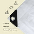 thumbnail image 4 of TARP SUPPLY Inc. 12' x 16' White Poly Tarp – 8 Mil Waterproof Tarpaulin with UV Protection | Aluminum Grommets & Reinforced Edges | for Party Tents, Boat Covers, RVs, Farm Use & Outdoor Shelter, 4 of 9