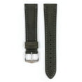 thumbnail image 2 of Hirsch Heritage Artisan Leather Watch Strap - Anthracite Black - L - 24mm - Silver Buckle, 2 of 9