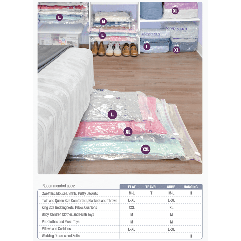 Compressit Storage Bags X-Large Vacuum Seal Bags, 2-Pack photo 4