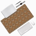 thumbnail image 2 of Large Mouse Pad, Brown Mason Masonic Symbol Non-Slip Waterproof Rubber Keyboard Office Desk Pads Mousepad, 29.5 x 15.8 inches 3mm Thick, 2 of 7