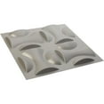 thumbnail image 6 of Ekena Millwork 19 5/8"W x 19 5/8"H York EnduraWall Decorative 3D Wall Panel, Textured Metallic Silver (Covers 2.67 Sq. Ft.), 6 of 6