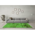 thumbnail image 3 of Ahgly Company Indoor Round Oriental Green Industrial Area Rugs, 7' Round, 3 of 4