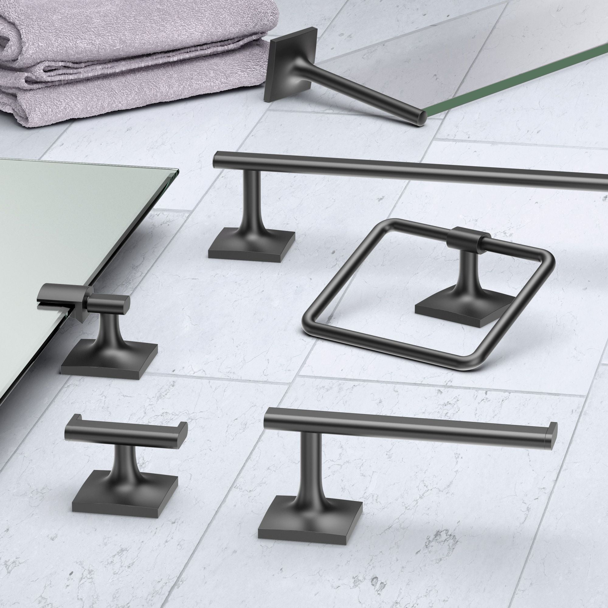 Gatco 5593 Waterline Wall Mounted Euro Toilet Paper Holder - Nickel