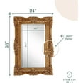 Hamilton Hills Large Ornate Gold Baroque Frame Mirror 24x36