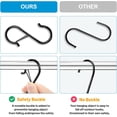thumbnail image 6 of Minzimin 10/20 Pcs S Hooks for Hanging, Heavy Duty S Shaped Hooks Silver, Kitchen Hooks, S Hanger Hooks for Plants, Pots, Towels and Bags, with Safety Buckle Design, 3.5 Inch, 6 of 7