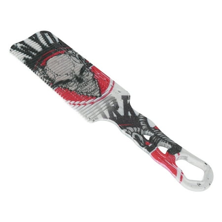 Men Hairdressing Comb, Round Comb Teeth Oil Head Styling Skull Pattern ...