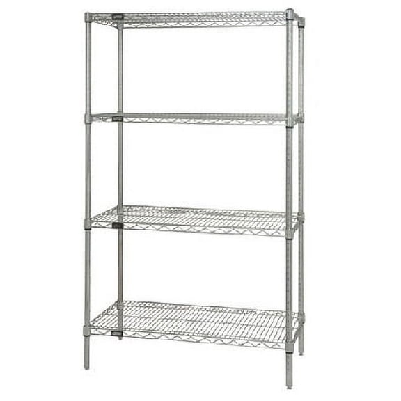 Quantum 14W X 24"L X 63"H Wireless Shelving Unit - Chrome Model Wr63-1424C