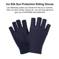 thumbnail image 3 of TNOBHG Half-finger Gloves 1 Pair Ice Silk Riding Gloves Super Soft High Elastic Touchscreen Non-slip Sun Protection Breathable Summer Outdoor Gloves, 3 of 8