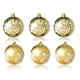 thumbnail image 1 of Paquete de 6 Bolas de decoración de Navidad Colgantes de Navidad Árboles de árboles Adornos Ceremonia Decoraciones del Partido Hotel Home Supplies Gold kenally HA009800-03B, 1 of 6