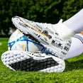 thumbnail image 4 of Zapatos de fútbol antideslizantes para hombre y adolescente, botas de fútbol AG/TF para exteriores, zapatillas transpirables y cómodas para combinar, 4 of 5
