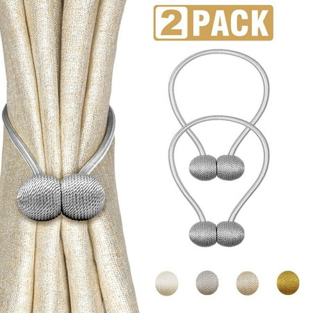 2 Pack Magnetic Curtain Tiebacks Window Curtain Holdbacks