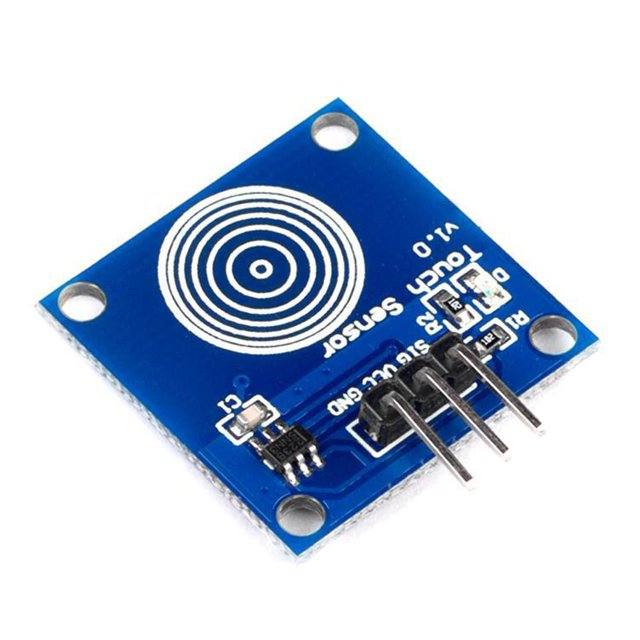 Módulo de sensor digital TTP223 Módulo de botón de interruptor táctil capacitivo 2-5.5V DC
