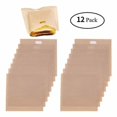 thumbnail image 4 of 12 Piezas Bolsas Reutilizables para Tostadora Bolsas Antiadherentes para Hornear Pan Bolsas para Sándwich Herramientas para Calentar Tostadas 17x19cm, 4 of 5