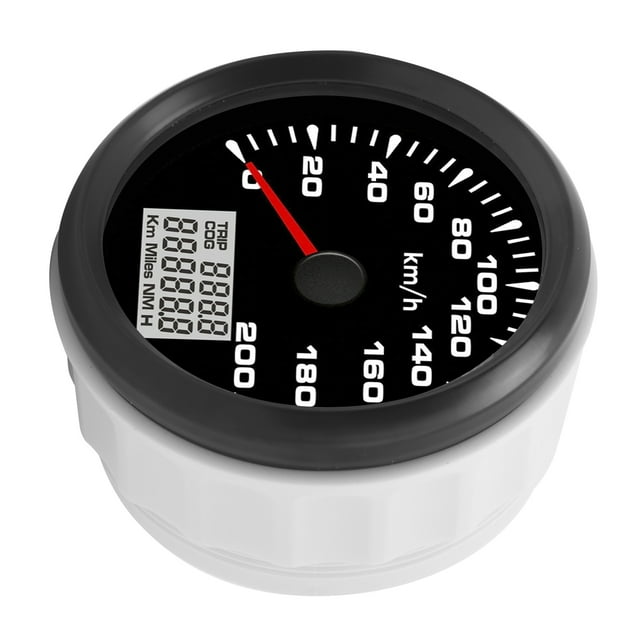 Calibre de Velocidad del Automóvil, Confirmación de Posiciónica Rápida de 85 mm de 200 km/h Odómetro Digital Corto Hora de Arranque Para El Bote para Automóvil para yates RV