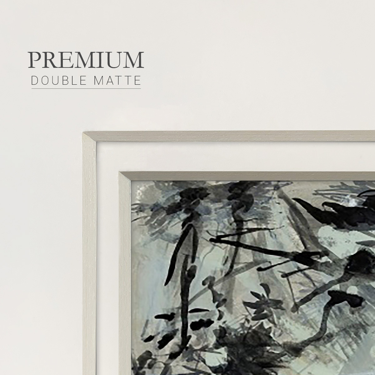 Black & White Chinois IPremium Framed Print