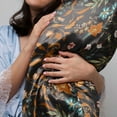 thumbnail image 7 of Sweet Jojo Designs Boho Floral Wildflower Black Orange Blue Green Decorative Satin Pillowcases, 7 of 7