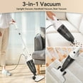 thumbnail image 3 of TASVAC Corded Stick Vacuum, 18kPa Powerful Suction 3-in-1 Lightweight Handheld Vacuum for Hardwood Floor Pet Hair, 3 of 10